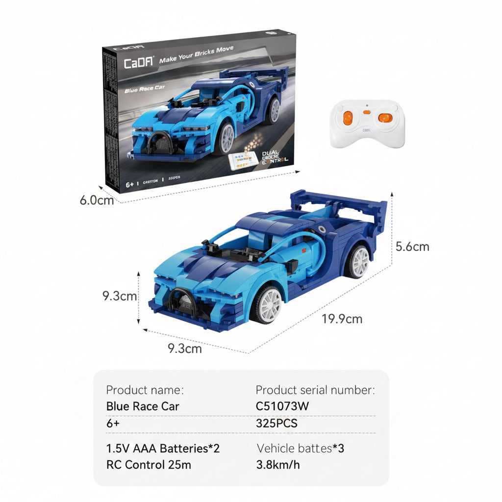 בלוקס טכניקס BloX  Blue Race Car C51073W