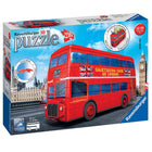 3D Puzzle 216 Pieces - Red Bus