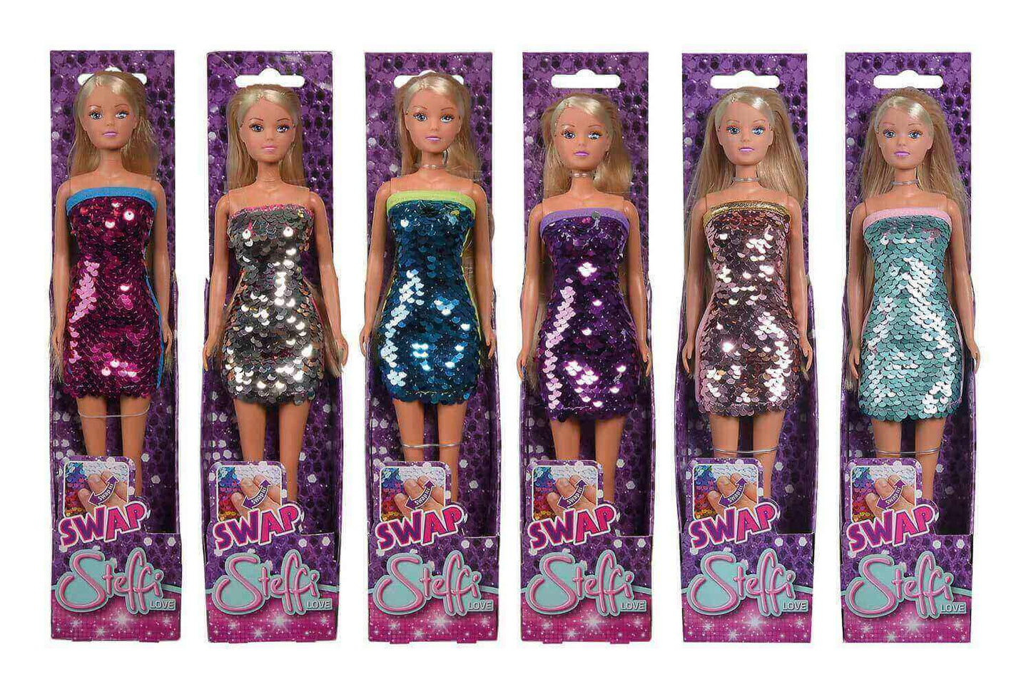 בובת סטפי SWAP בשמלת פאייטים - Steffi
