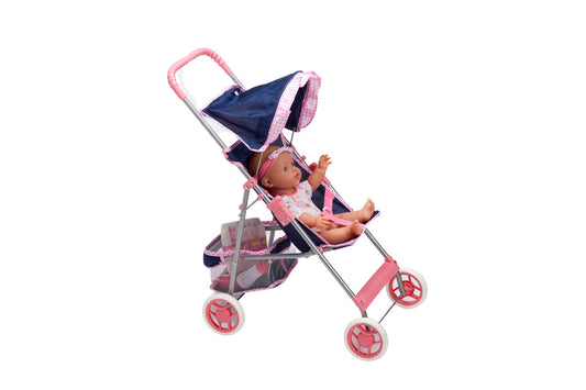 עגלת טיולון עם סל אחסון לבובה