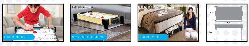 שולחנות משחק - שולחן משחקי ספורט 4 ב 1