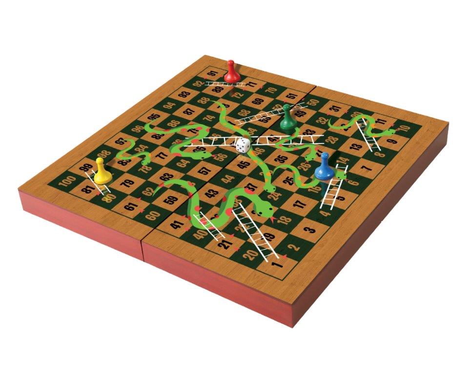 משחק נחשים וסולמות מעץ