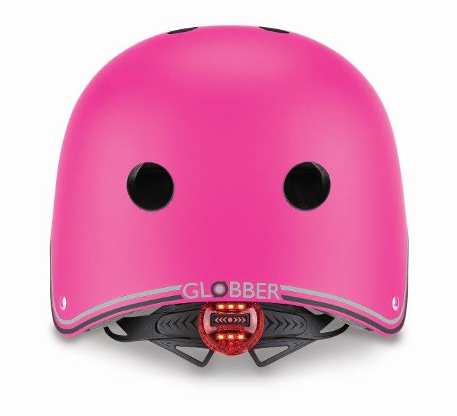 קסדה לילדים Globber ורוד מידה XS-S מבט מאחור