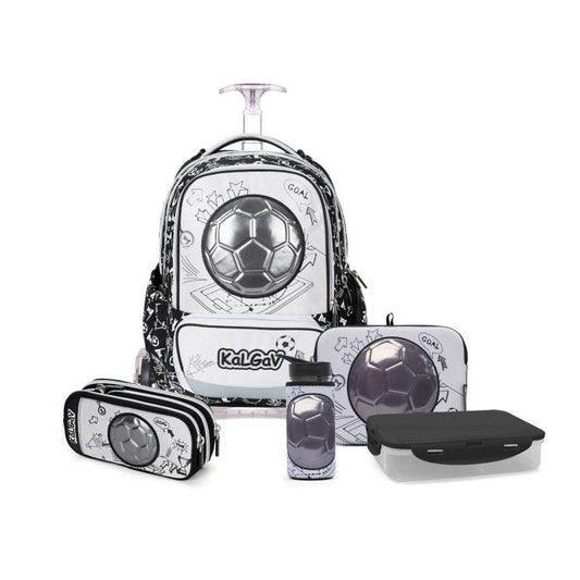 קלגב סט Schoolbag  שחור/כסוף  Soccer Ball