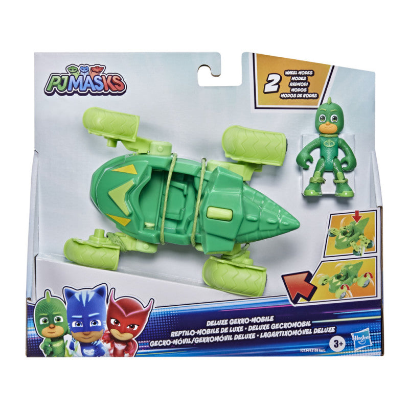 דמות+רכב דלוקס כוח פי גיי PJ MASKS