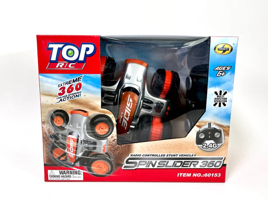 מכונית פעלולים ספין סליידר עם שלט רחוק