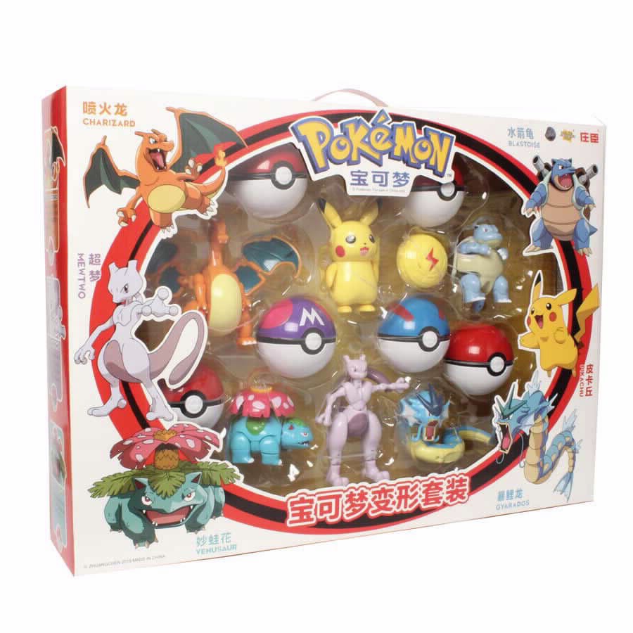 مجموعة شخصيات بوكيمون العملاقة POKEMON