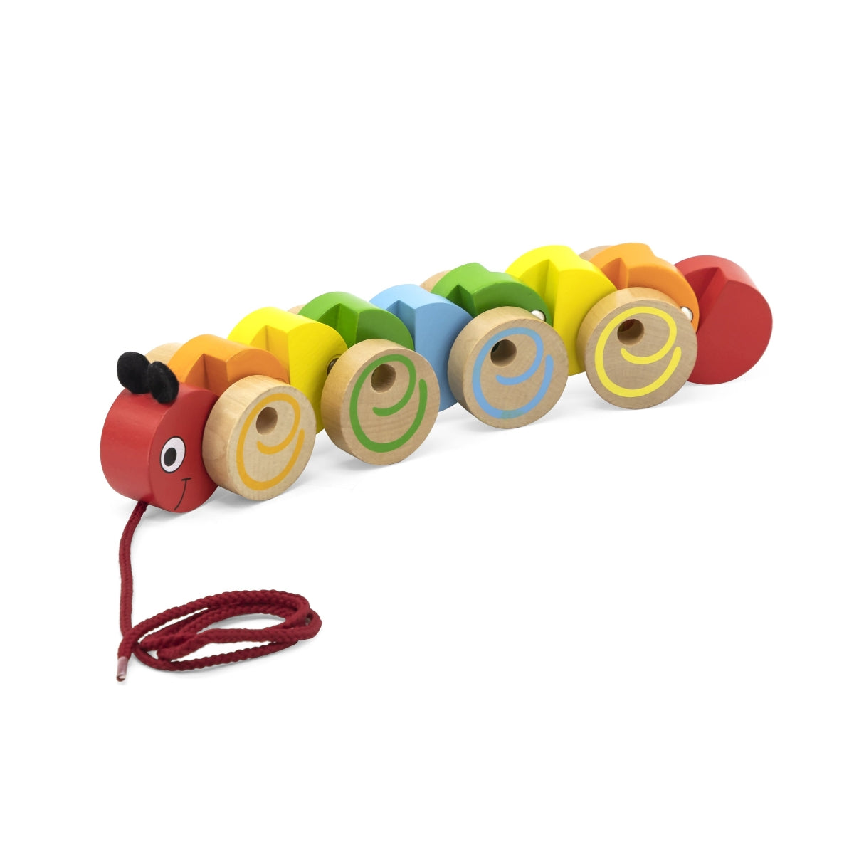 מרבה רגליים משוך וסע צעצועי עץ VIGA