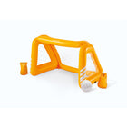 Floating inflatable pool gate