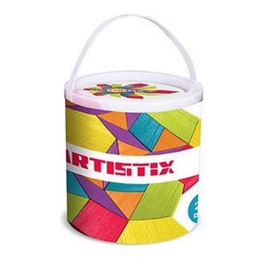 ארטיסטיקס - צורות גיאומטריות מעץ - דלי 250 חלקים