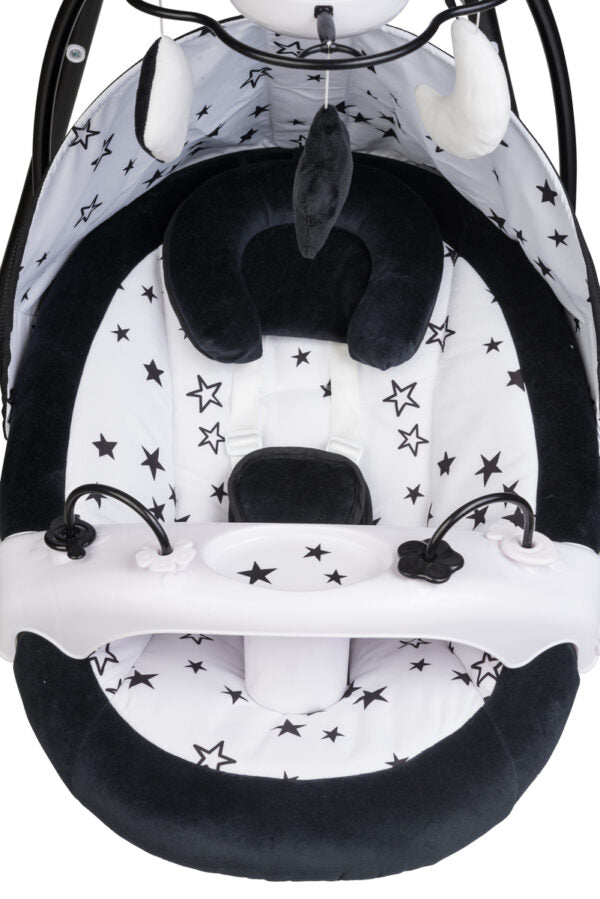 נדנדה STAR מפוארת שחור לבן