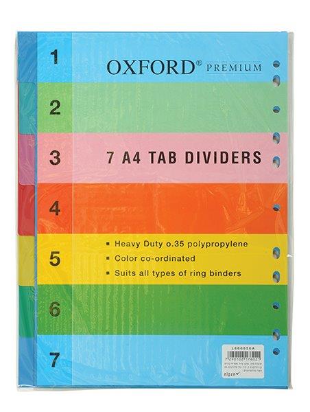אוקספורד חוצץ 7 נושאים פרימיום PP A4