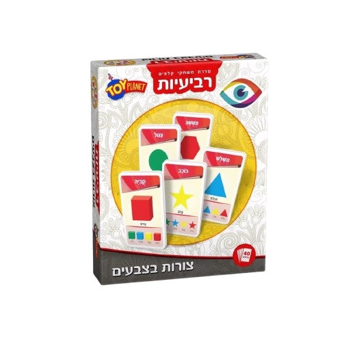 רביעיות משחק קלפים - צורות בצבעים