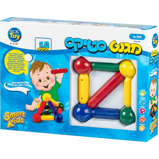 מגנט סטיקס 18 חלקים SMART KIDS
