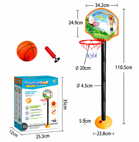 Basketball stand with ball set