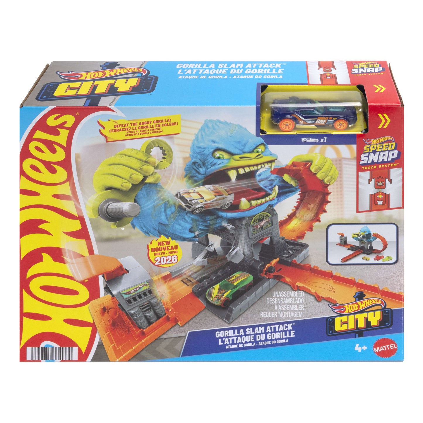 Hot Wheels Gorilla Attack Track Set Including Car