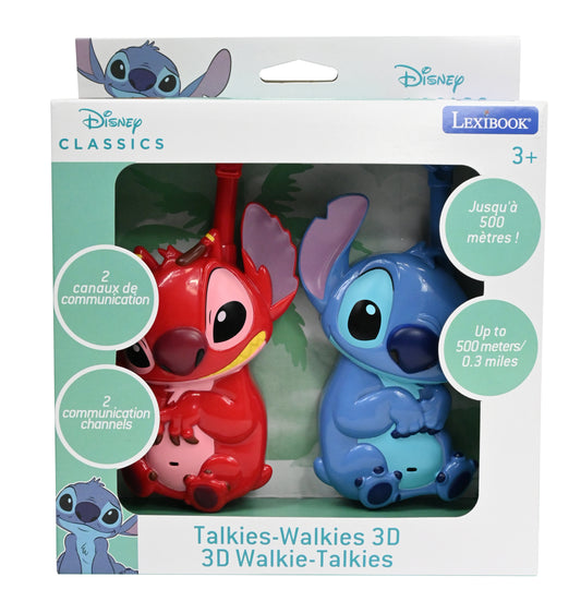 Stitch - Walkie Talkie 3D Stitch and Angel figures