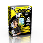 שעון חכם LBS 4G  לילדים  כדורגל - שחור צהוב KIDIWATCH CHAMP
