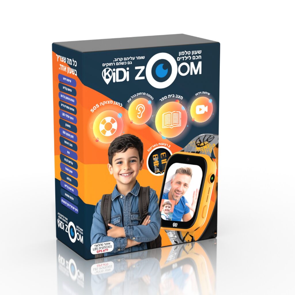 שעון חכם LBS 4G  לילדים -בנים-KIDI ZOOM