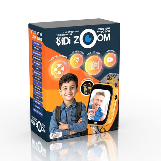 שעון חכם LBS 4G  לילדים -בנים-KIDI ZOOM