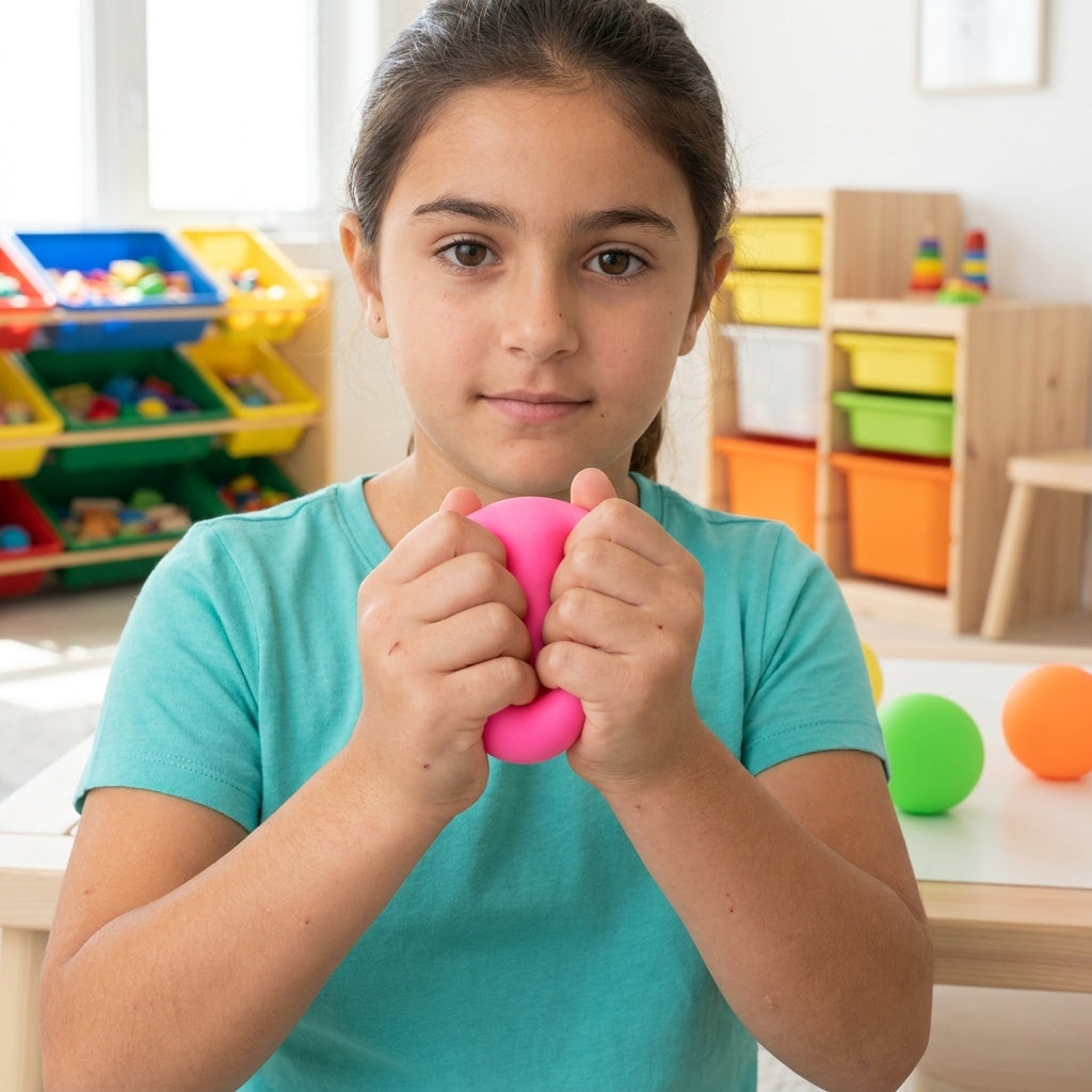 3-pack of stretchable squeeze balls