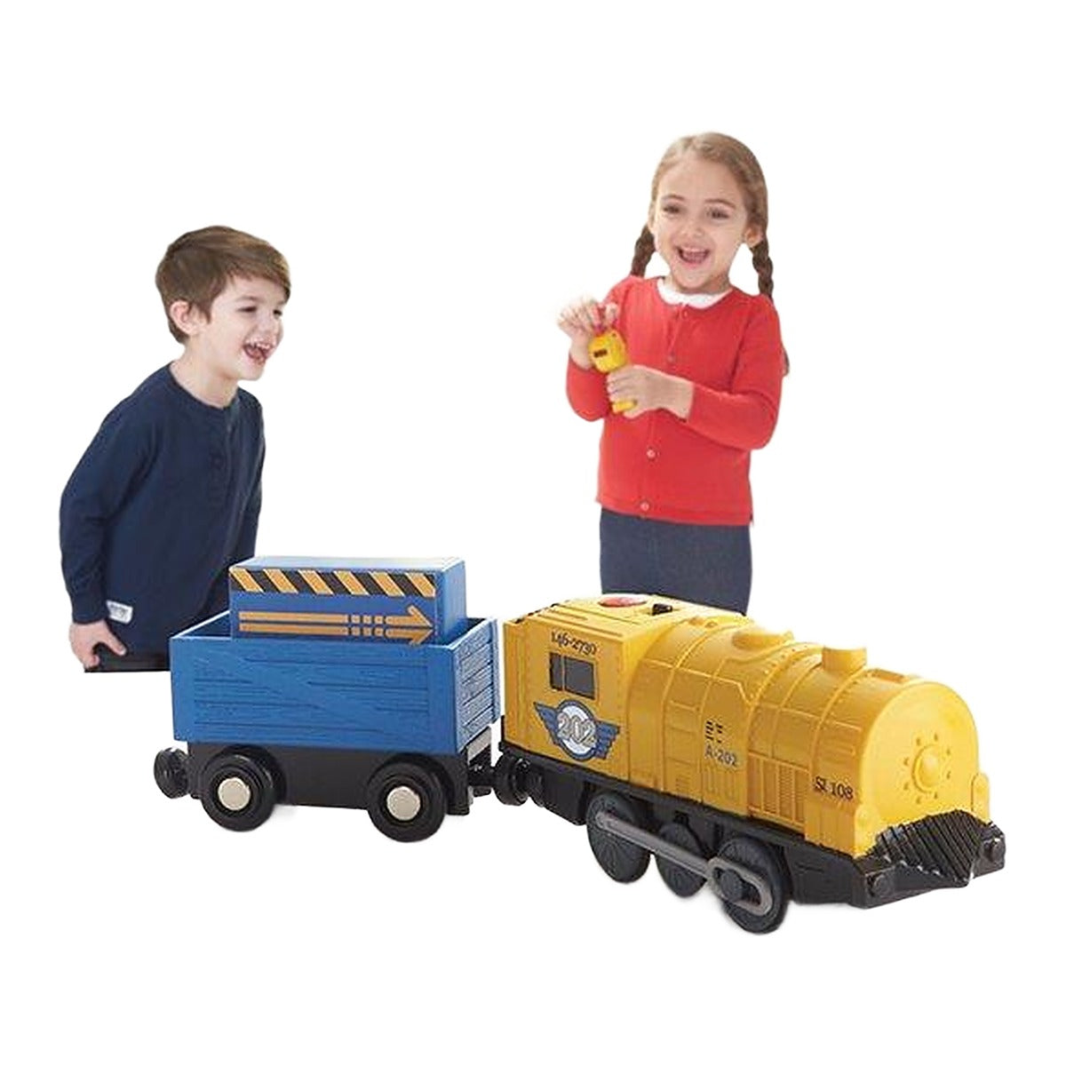 קטר + קרונית עם שלט אינפרא רד UOI