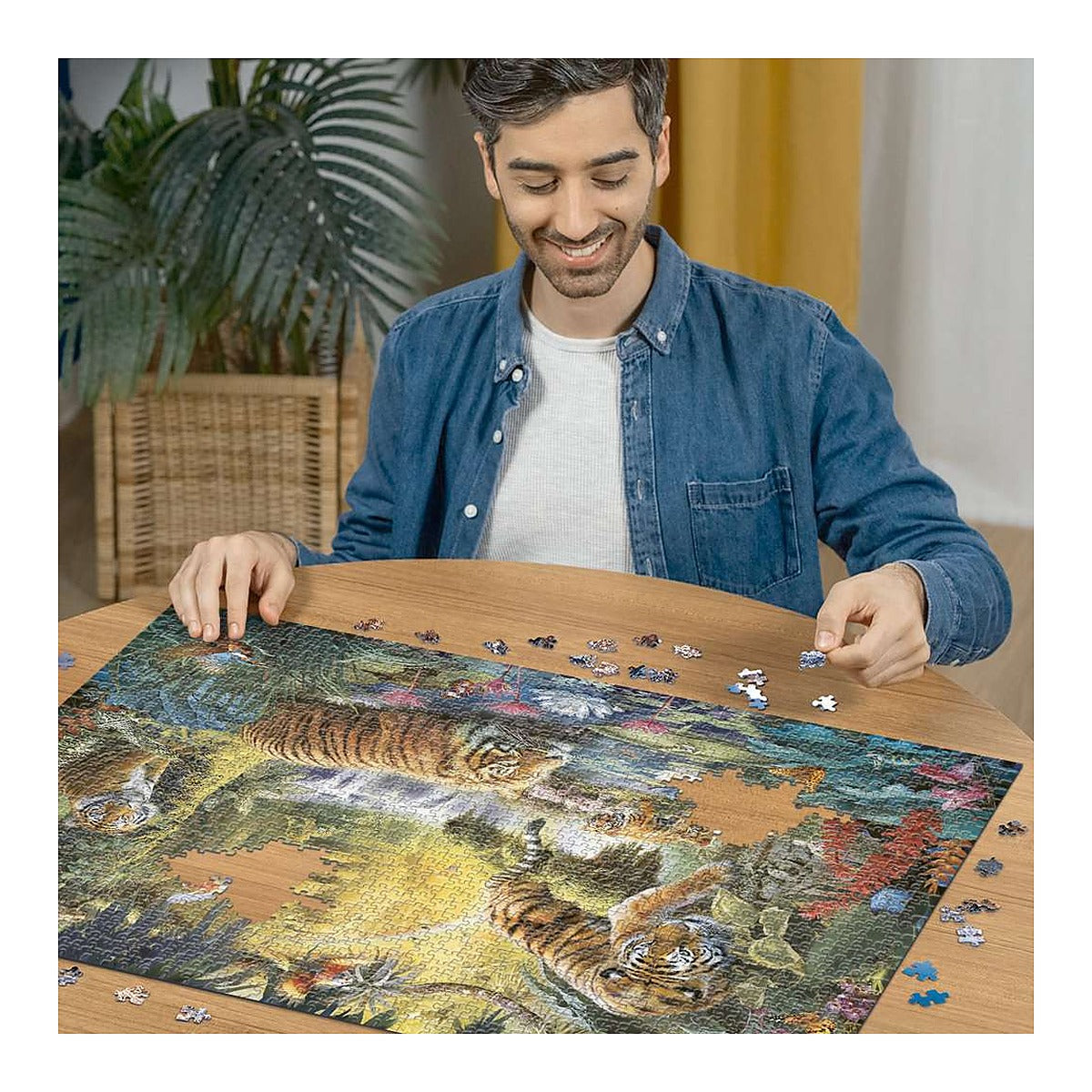 פאזל 1500 חל' - טייגרים בג'ונגל
